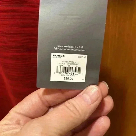 Men’s two button-down short sleeve polo. Size M - Picture 4 of 7